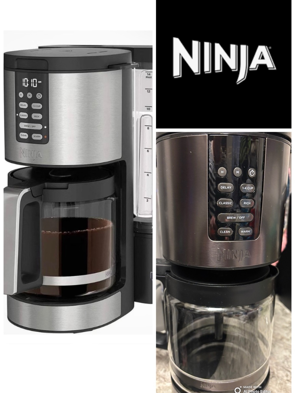 Ninja PRO XL Programmable 14 cup Coffee Maker (only used twice EUC!) MSRP $120